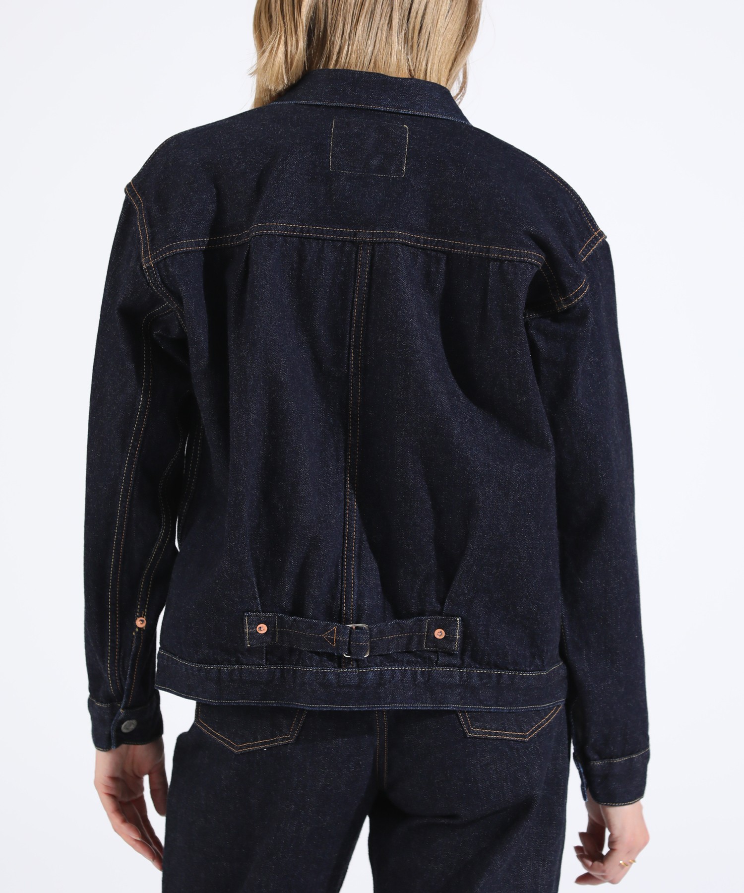 LENO BRENDA BIG TRUCKER JACKET サイズ1 別注 黒 LENO OFFICIAL WEBSITE / BRENDA BIG TRUCKER JACKET(00サイズ)