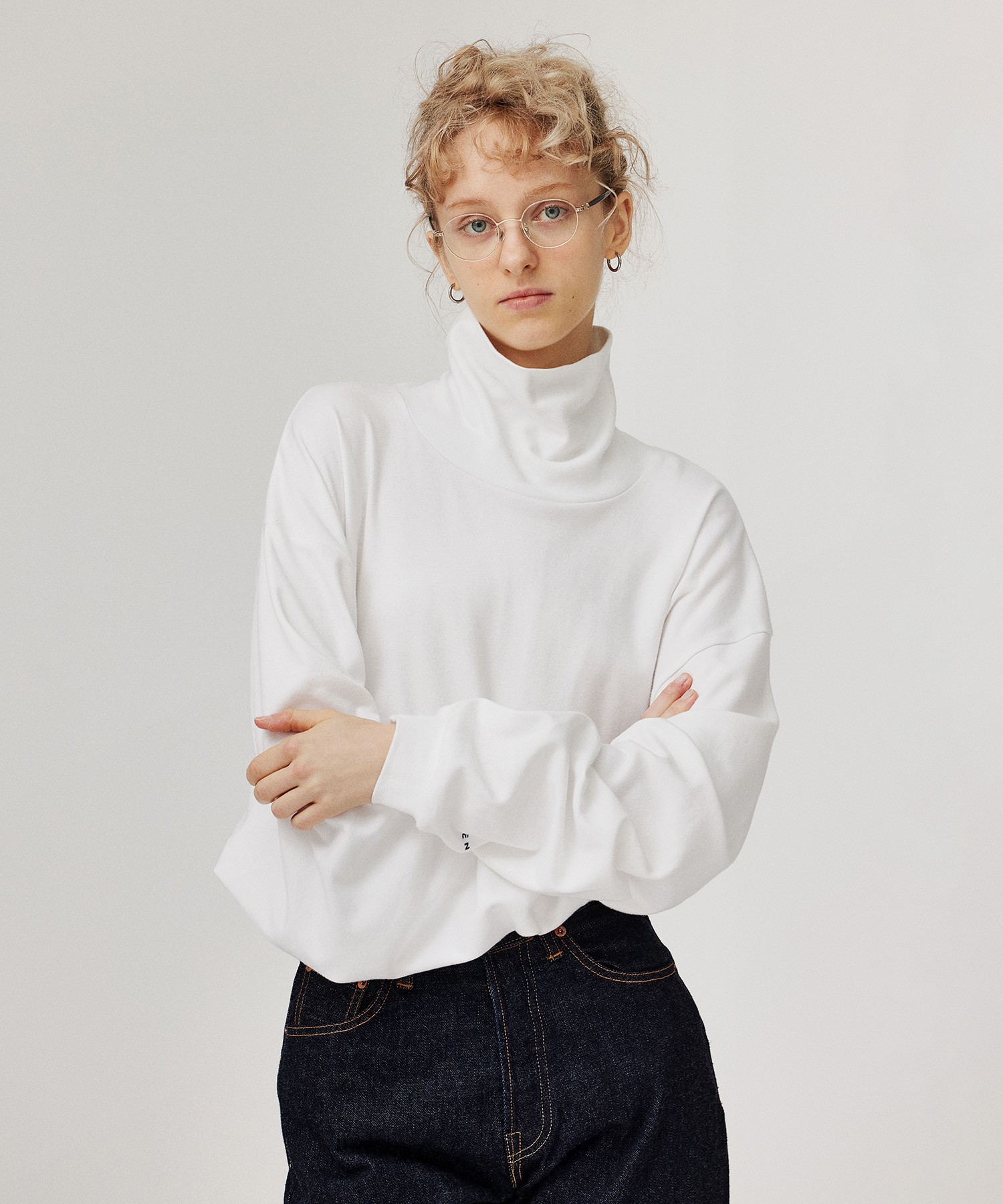 MOCK TURTLE NECK PULLOVER [UNISEX]