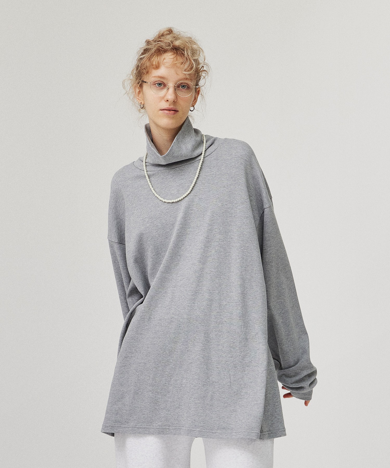 MOCK TURTLE NECK PULLOVER [UNISEX]