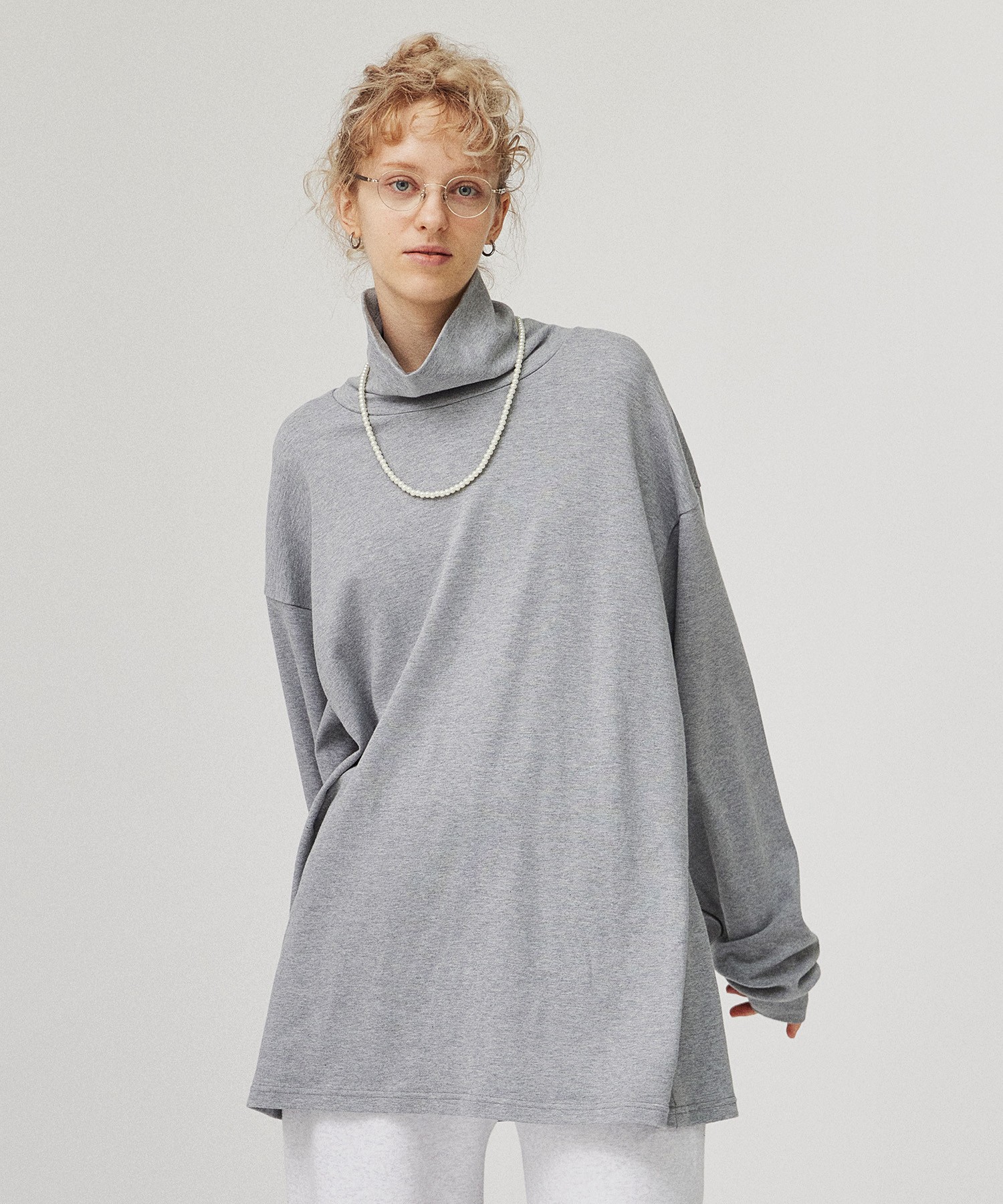 MOCK TURTLE NECK PULLOVER [UNISEX]