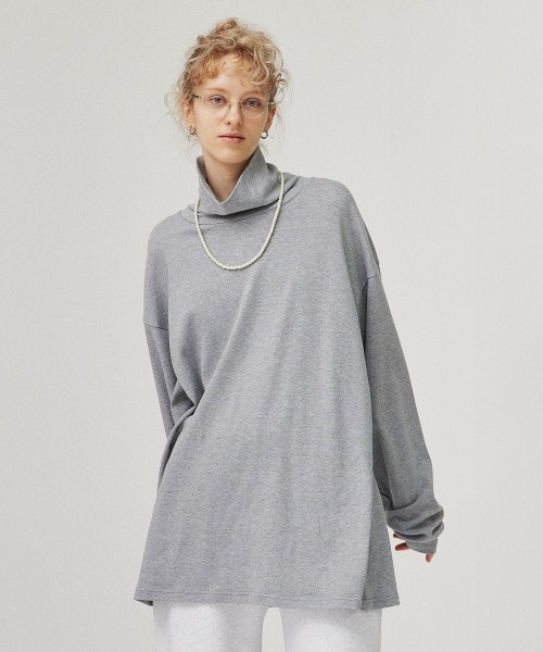 MOCK TURTLE NECK PULLOVER [UNISEX]