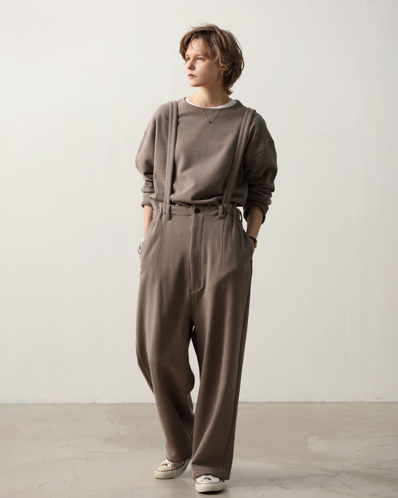 LENO オリーブ サロペット LENO リノ コットン フィールド サロペット “FILED SALOPETTE