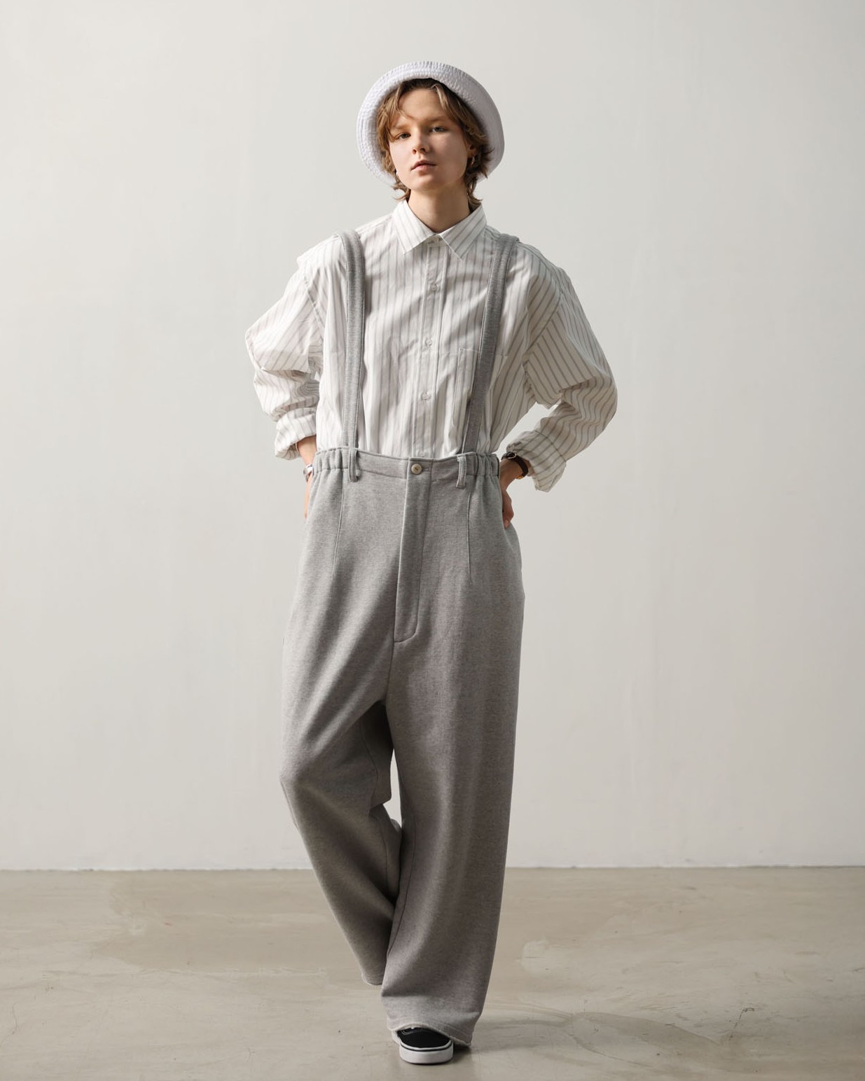 LENO オリーブ サロペット LENO OFFICIAL WEBSITE / OVERALLS 【INDIGO】