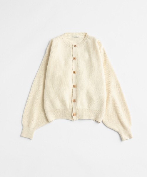 CREW NECK CARDIGAN