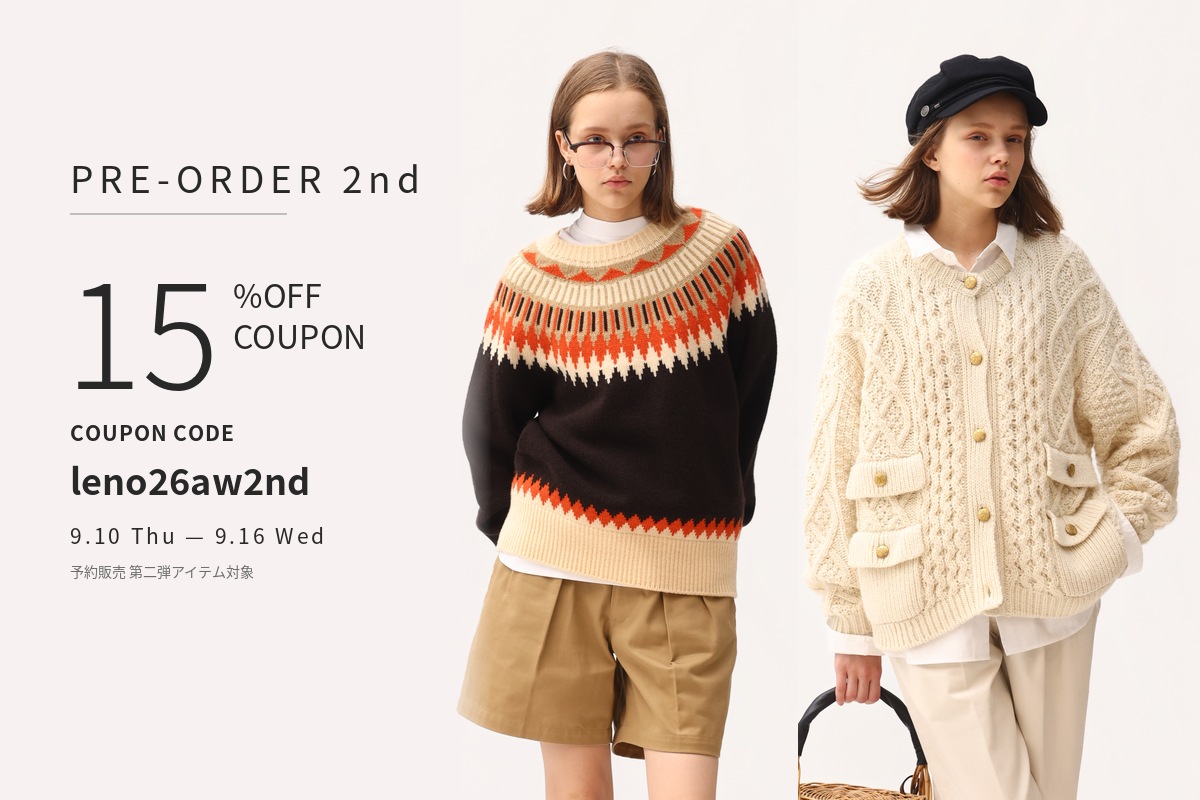 PRE-ORDER 2nd 15% OFF