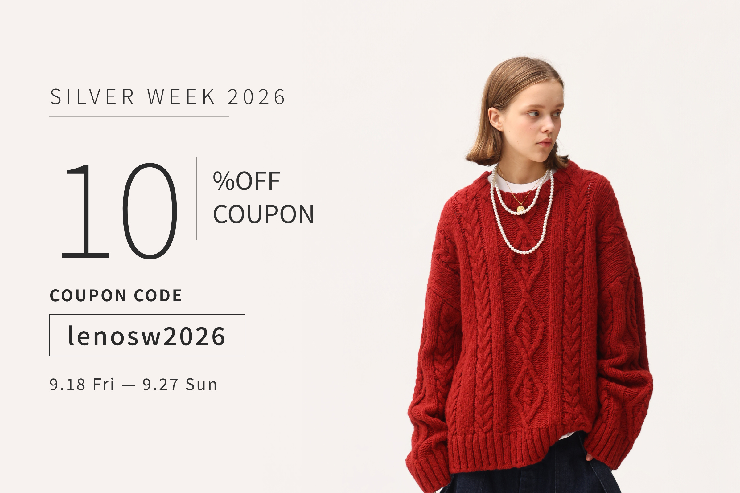 SILVER WEEK 2026 10 DAYS 10% OFF