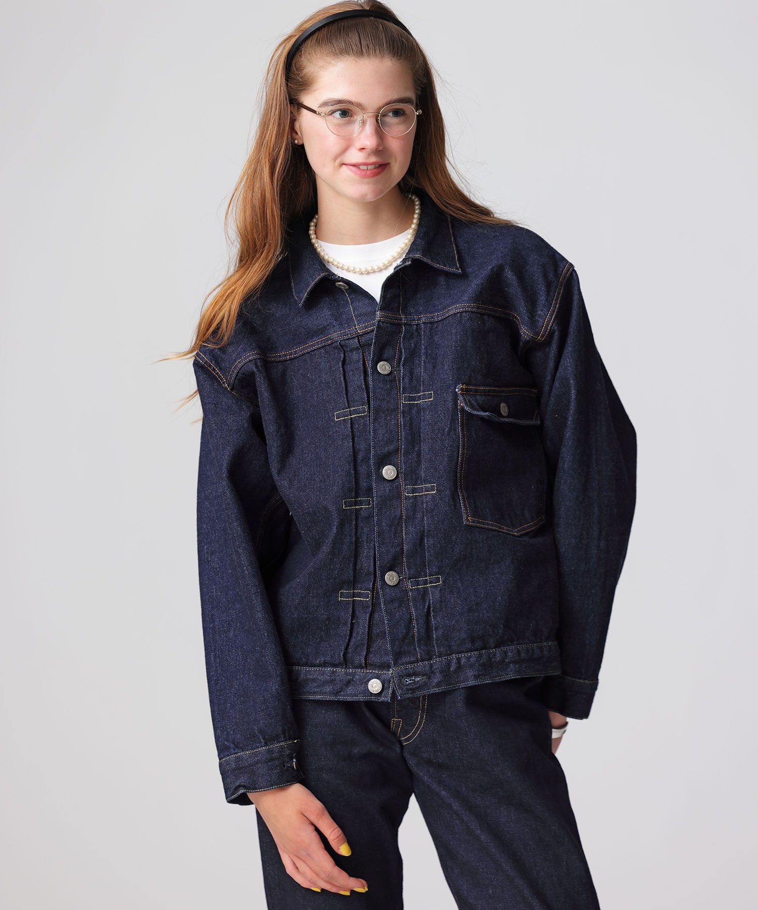 BRENDA BIG TRUCKER JACKET(00サイズ) [UNISEX]