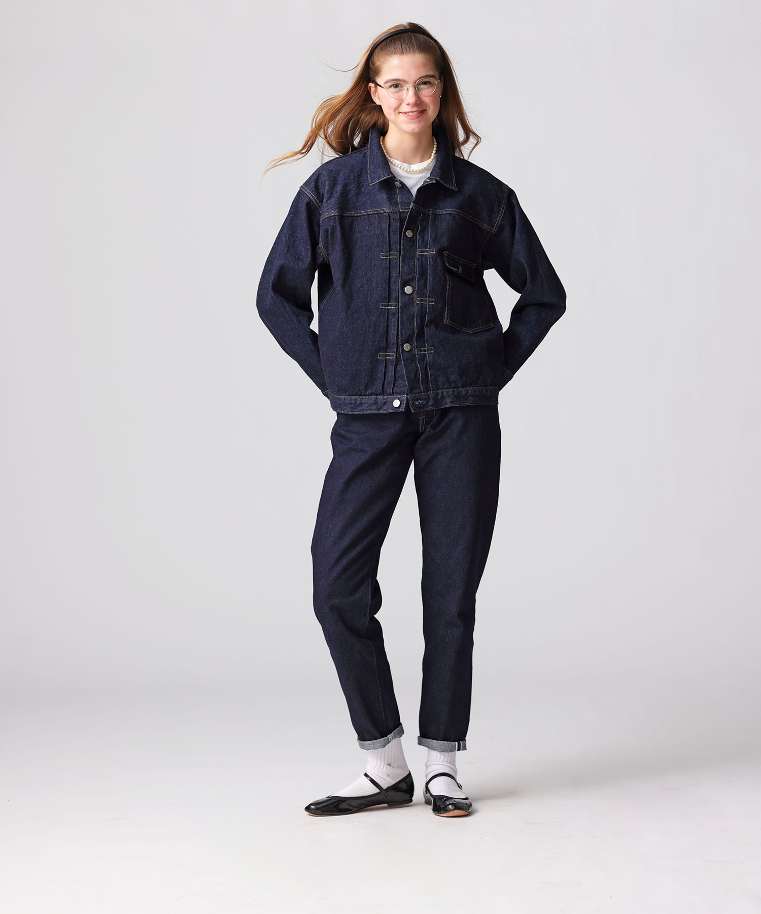 BRENDA BIG TRUCKER JACKET(00サイズ) [UNISEX]