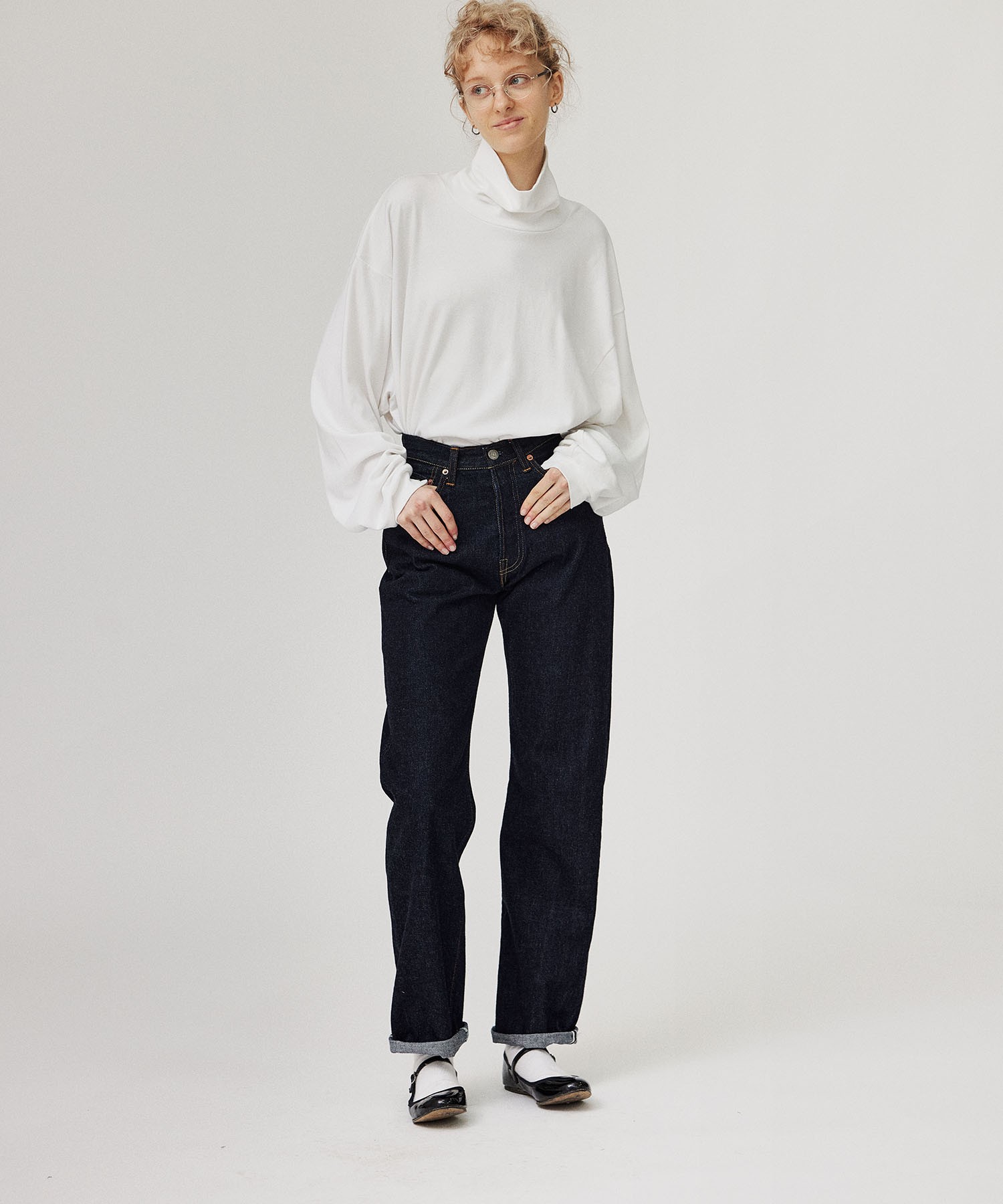 MOCK TURTLE NECK PULLOVER [UNISEX]