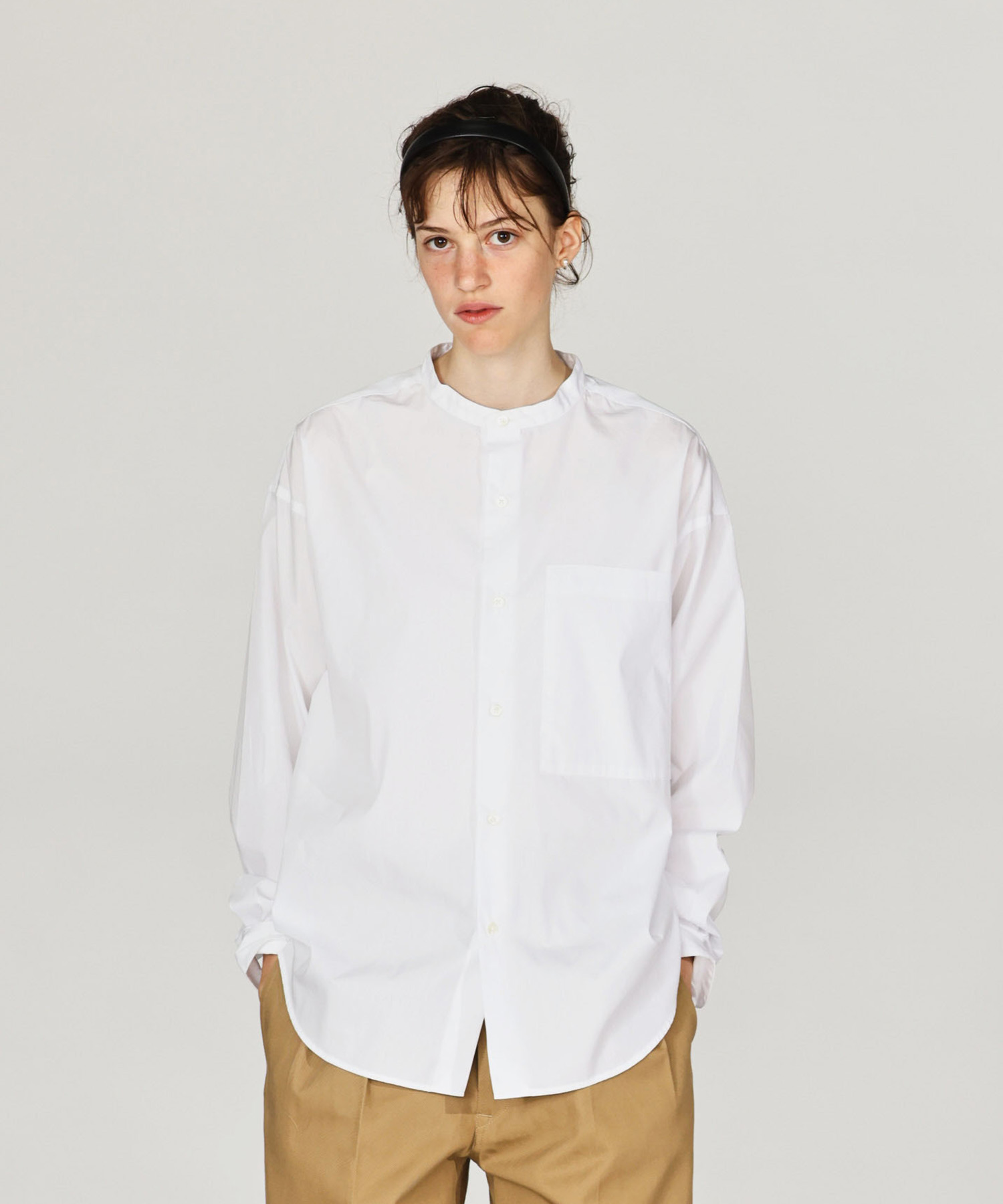 BAND COLLAR SHIRTS [UNISEX]