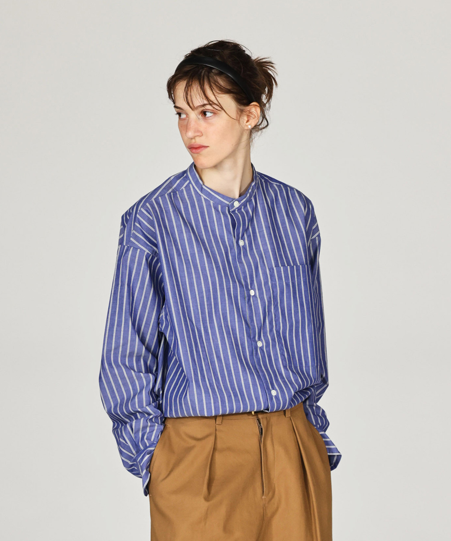 BAND COLLAR SHIRTS [UNISEX]