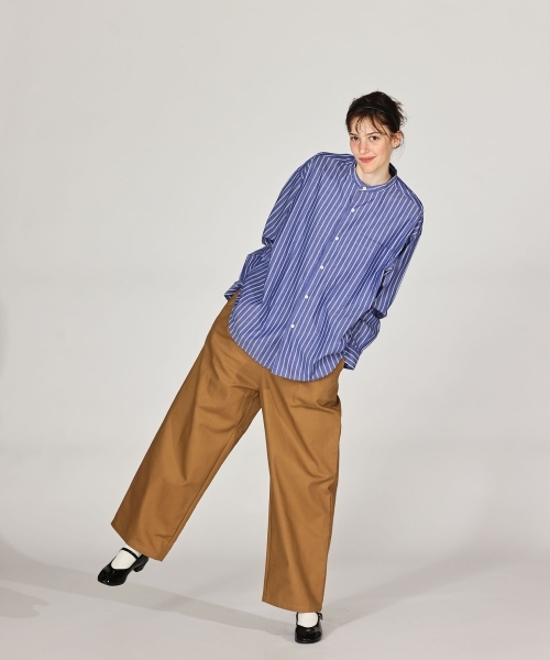 BAND COLLAR SHIRTS [UNISEX]