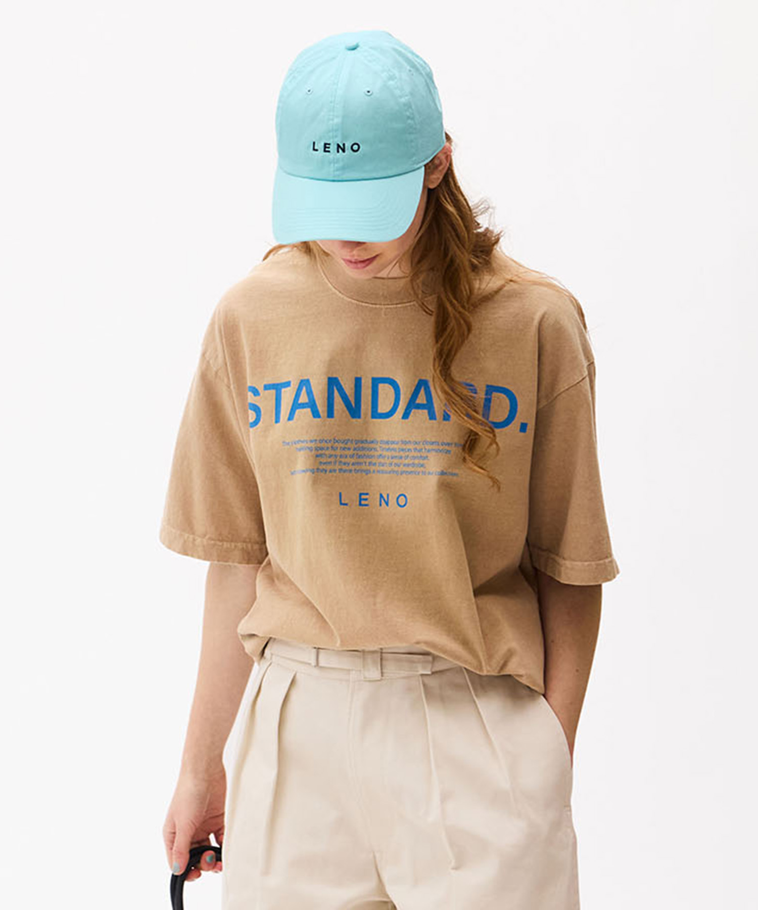 LENO LOGO STONE WASH CAP