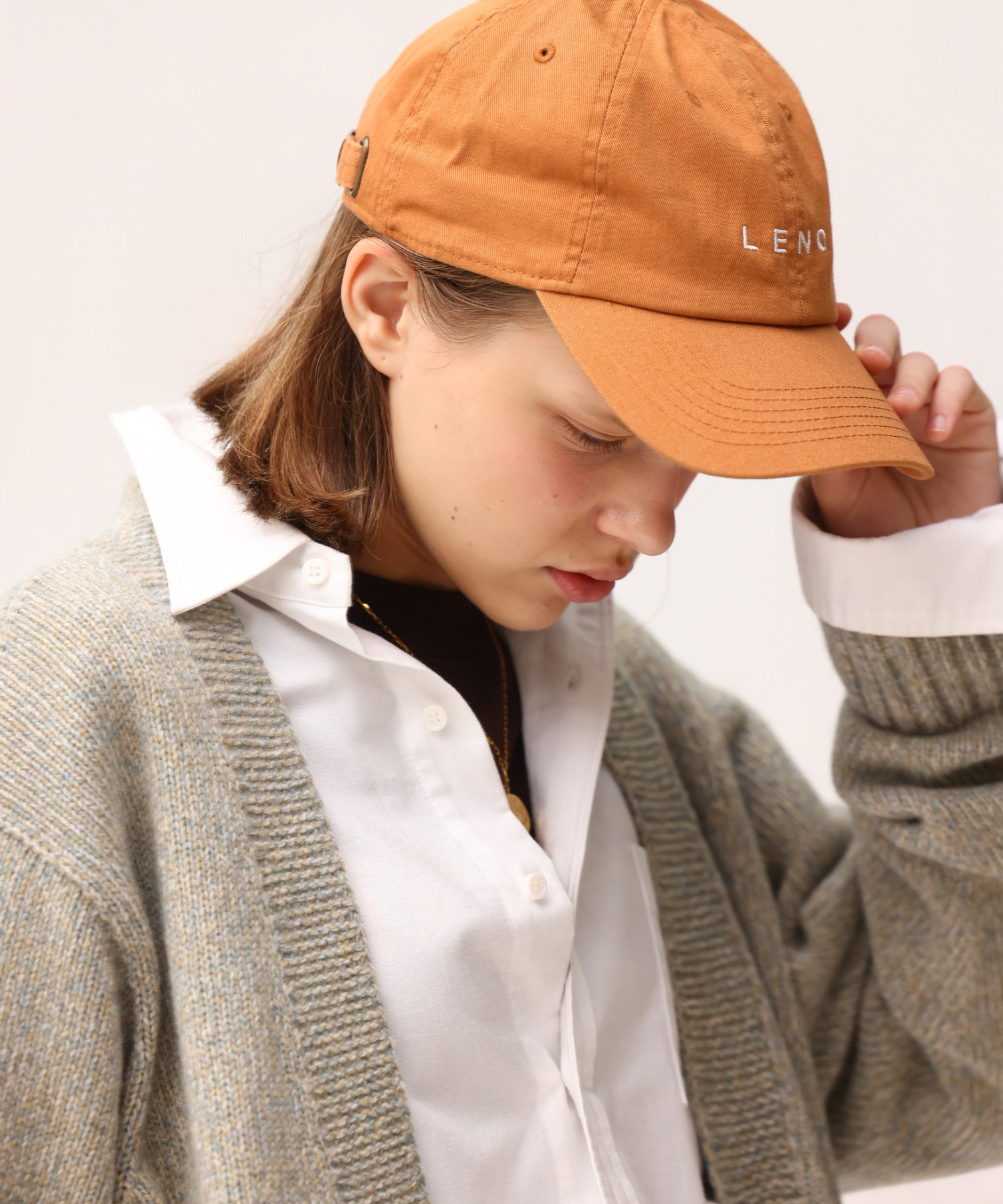 LENO LOGO STONE WASH CAP [UNISEX]