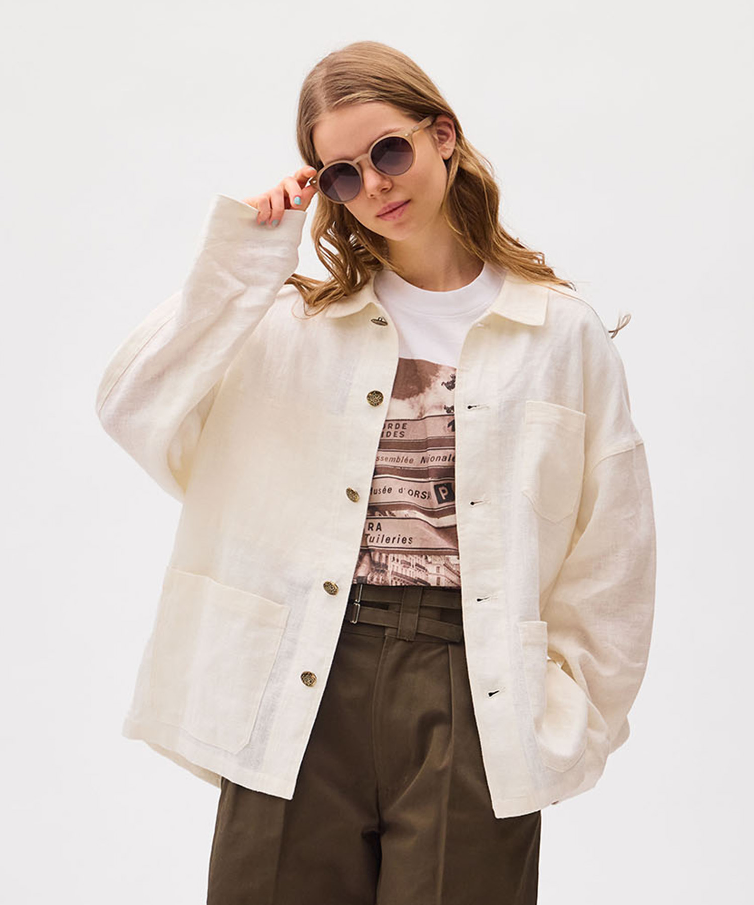 FRENCH WORK HEVY LINEN COVER ALL