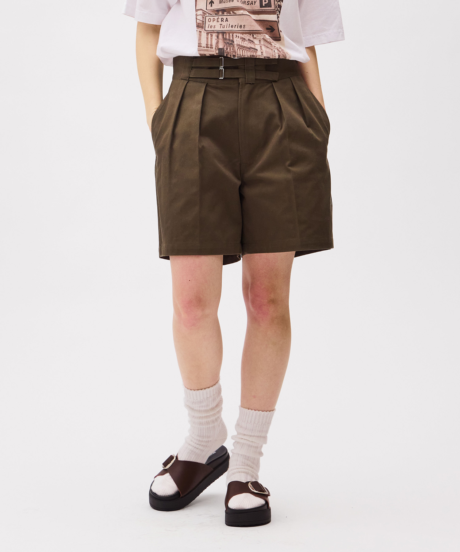 DOUBLE BELTED GURKHA SHORTS