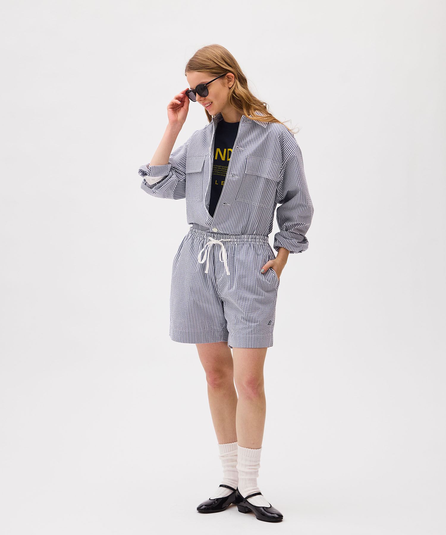 LONDN STRIPE WORK SHIRTS