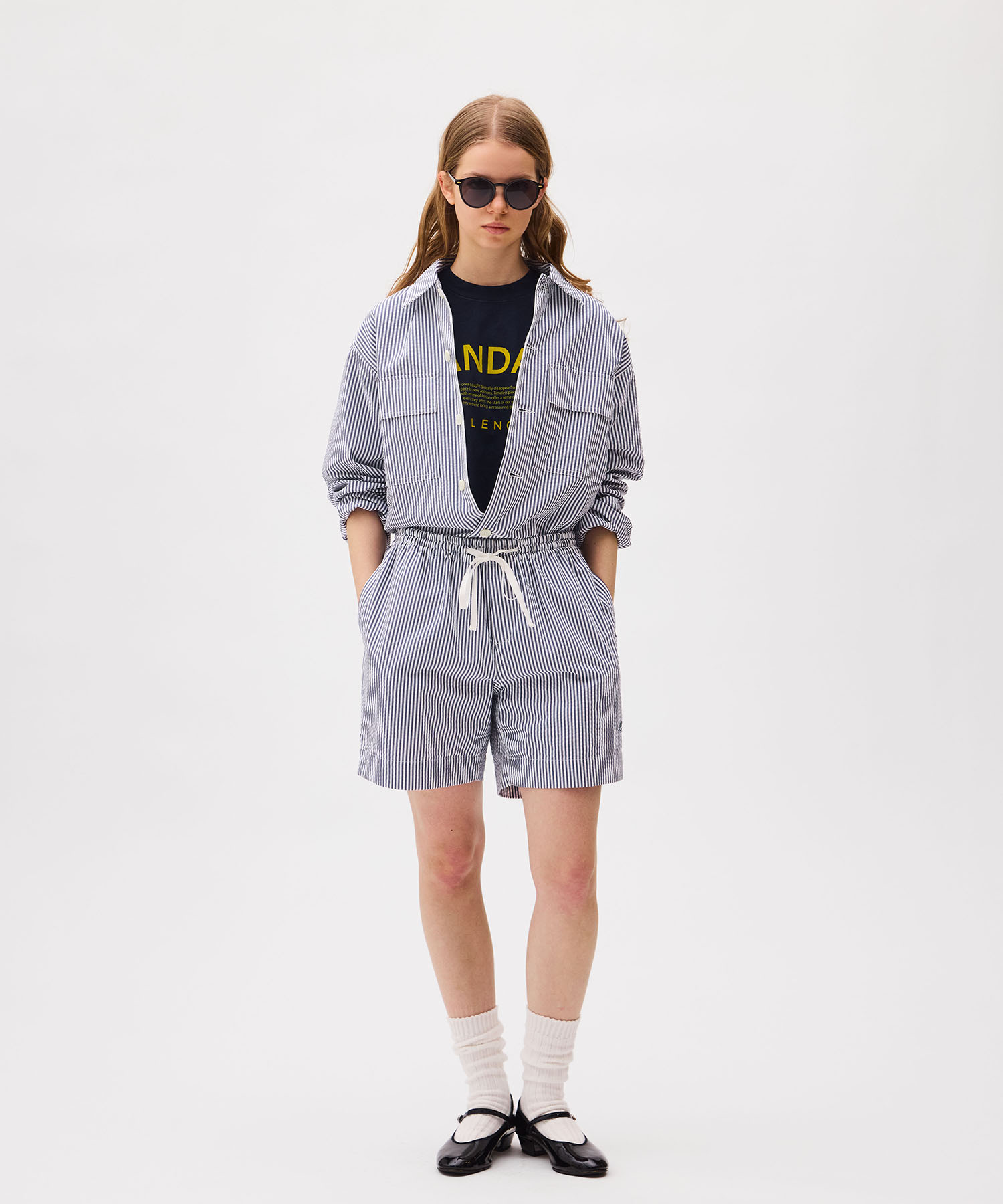 LONDN STRIPE WORK SHIRTS