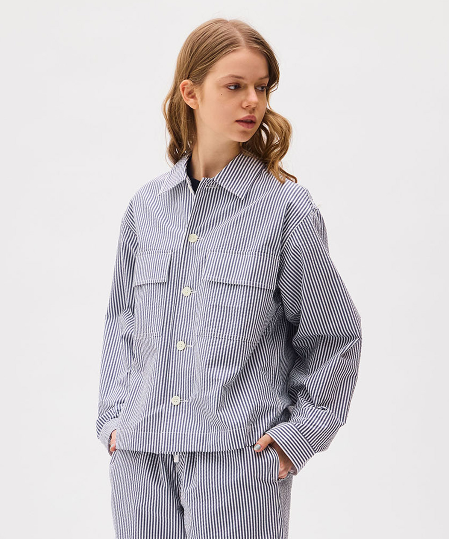LONDN STRIPE WORK SHIRTS