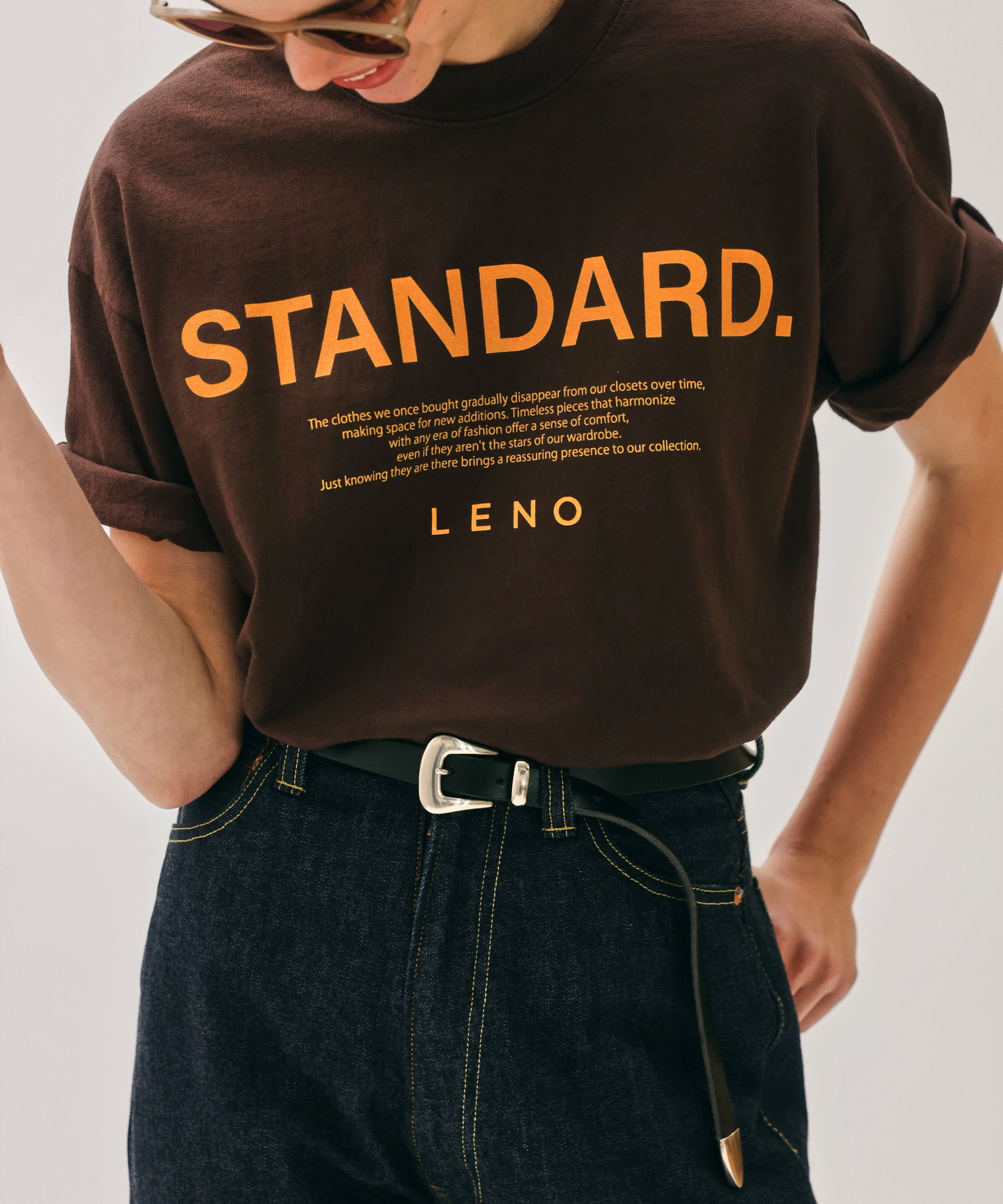 WESTERN LEATHER BELT [UNISEX]