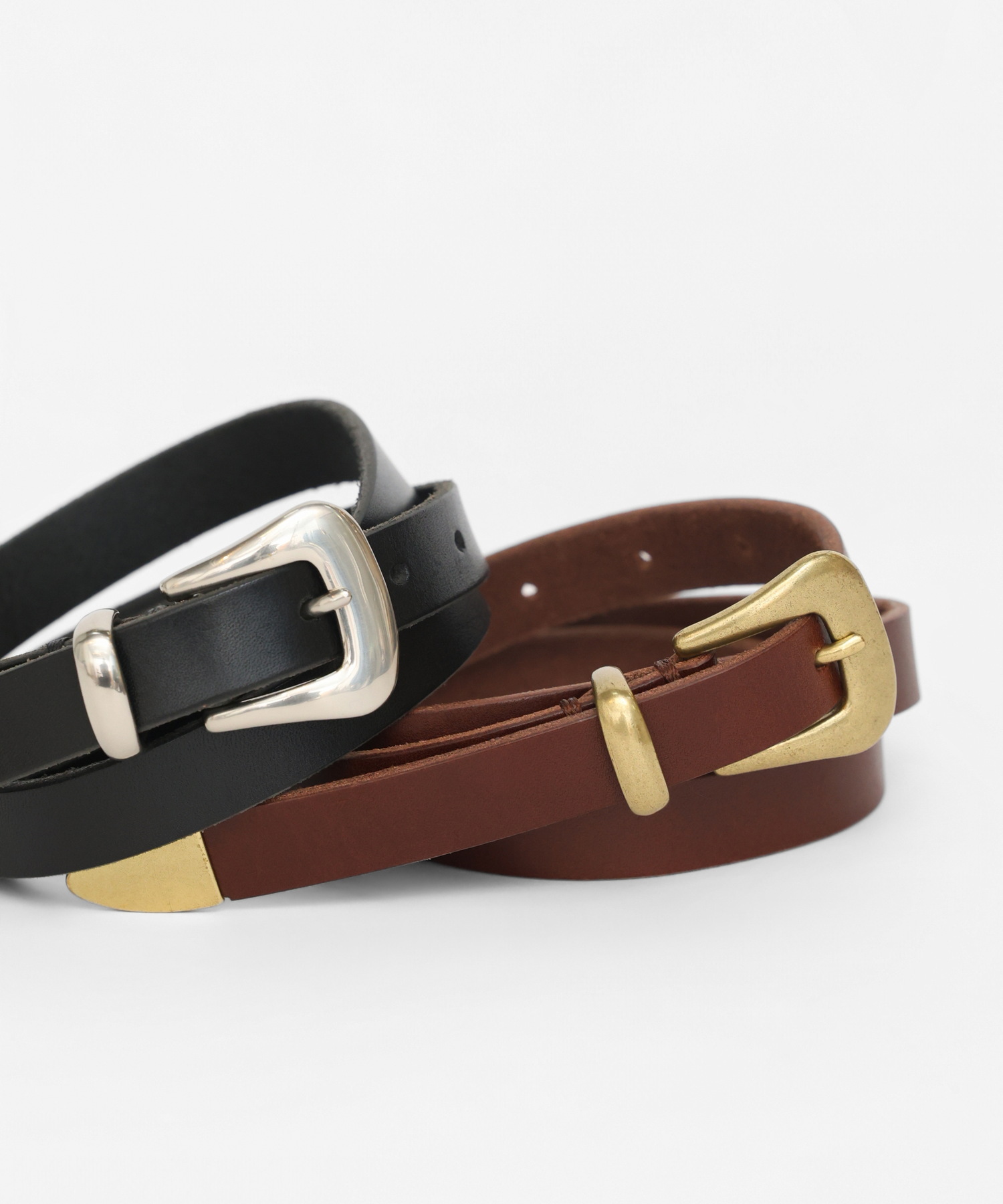 WESTERN LEATHER BELT [UNISEX]