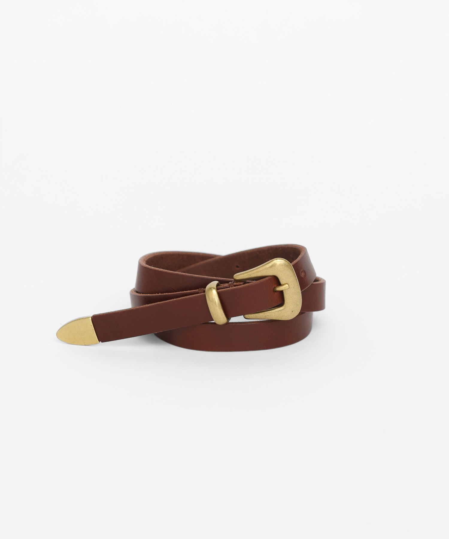WESTERN LEATHER BELT [UNISEX]