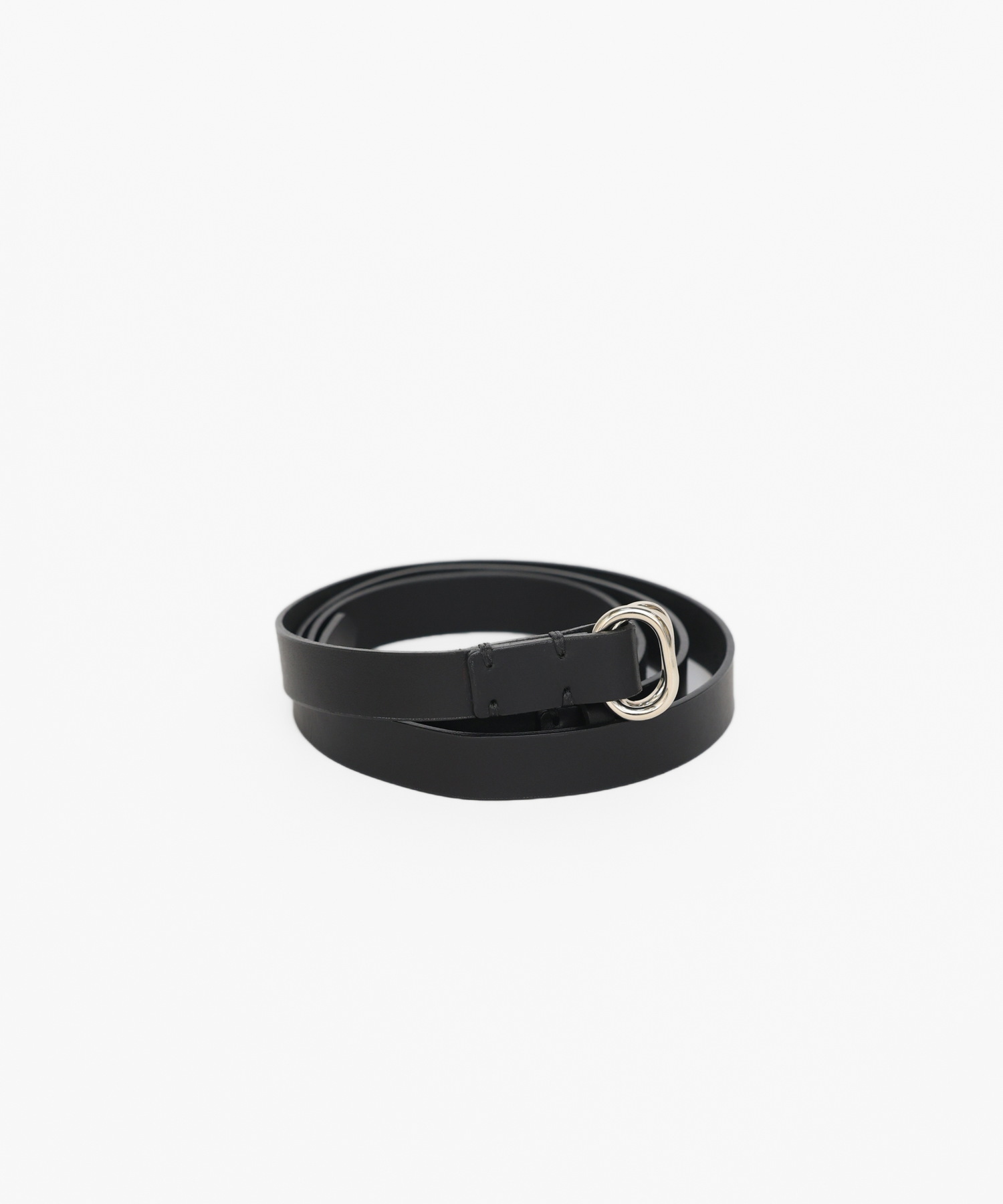 W_RING LEATHER BELT [UNISEX]