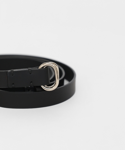 W_RING LEATHER BELT [UNISEX]