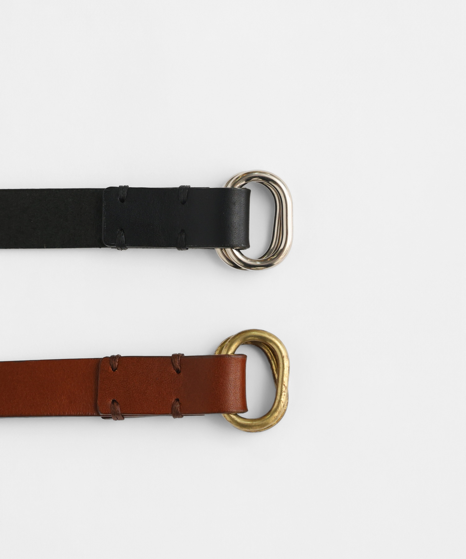 W_RING LEATHER BELT [UNISEX]