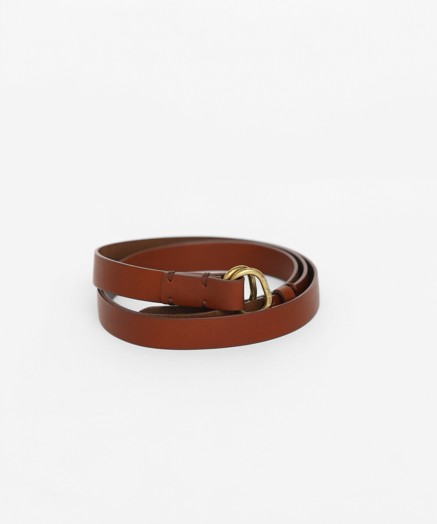 W_RING LEATHER BELT [UNISEX]