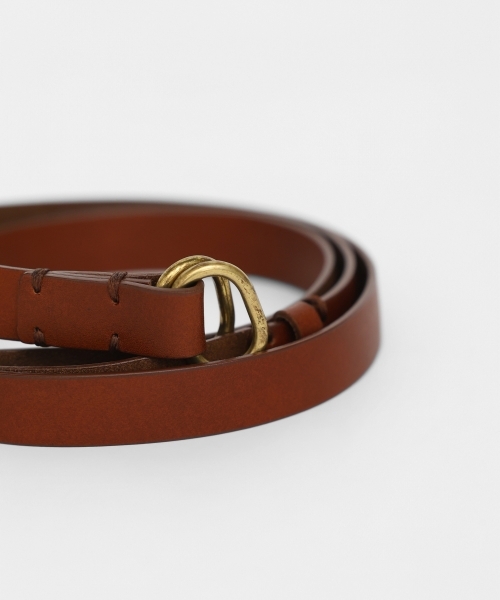 W_RING LEATHER BELT [UNISEX]