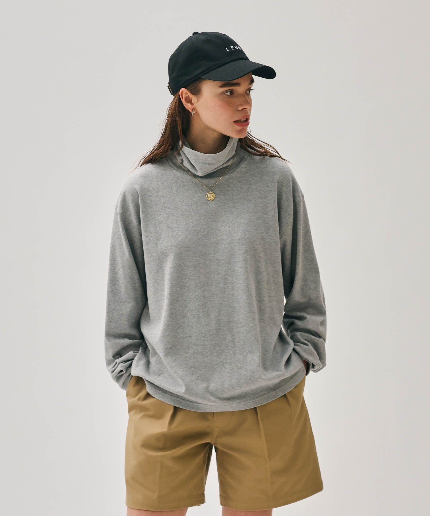 MOCK TURTLE NECK PULLOVER [UNISEX]