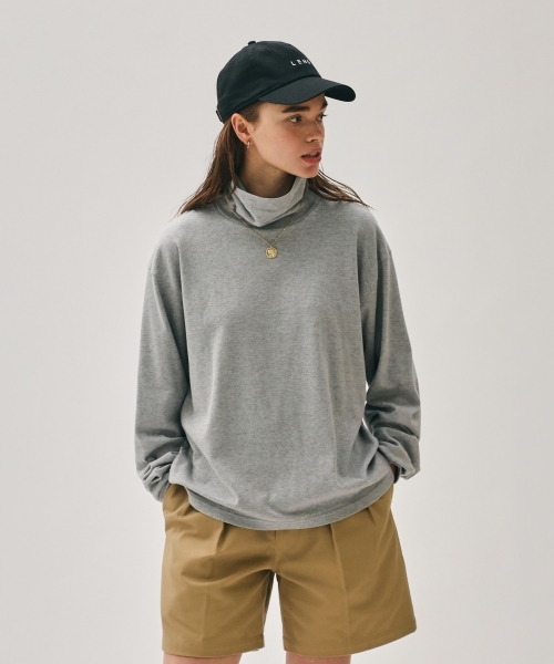 MOCK TURTLE NECK PULLOVER [UNISEX]