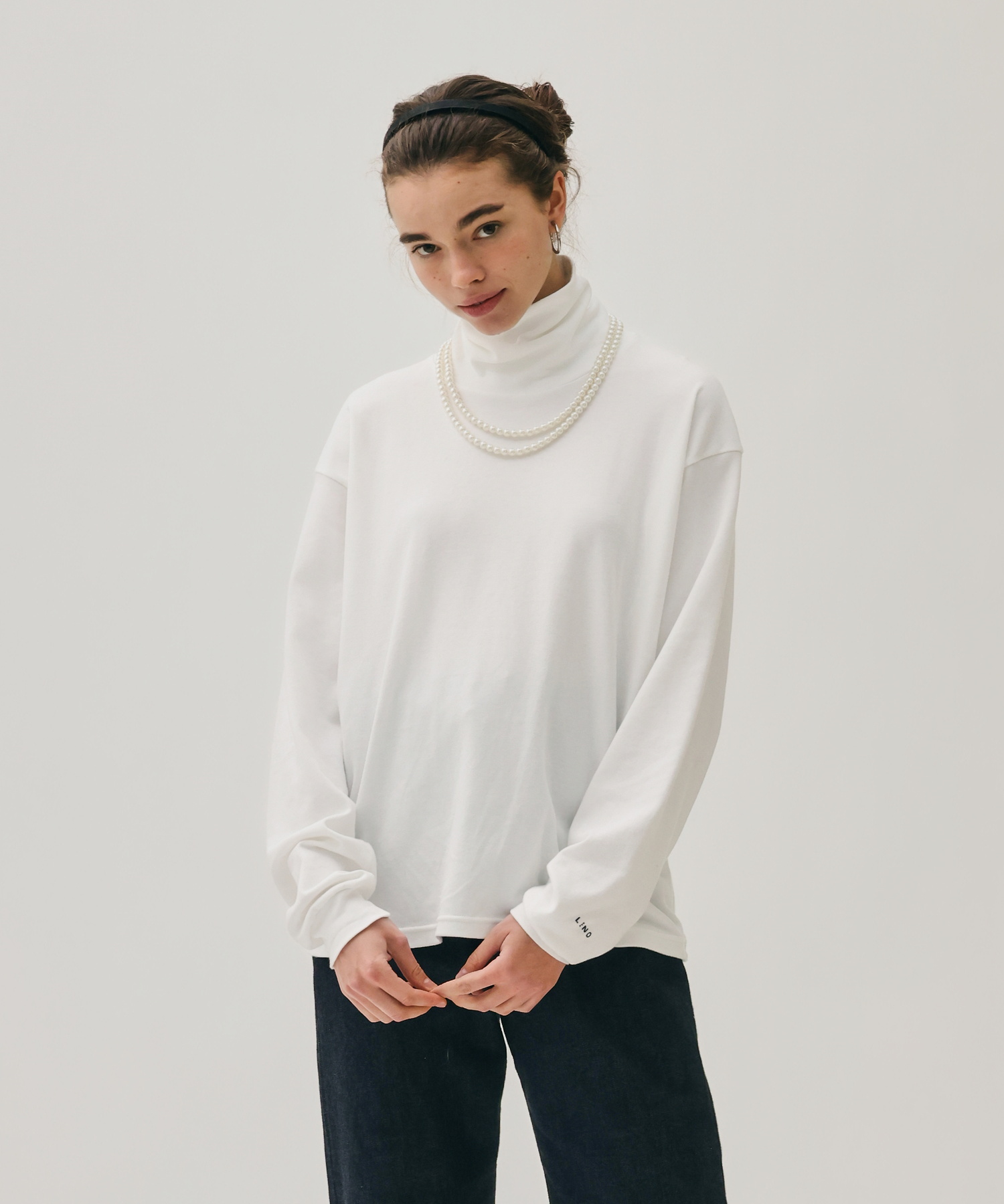 MOCK TURTLE NECK PULLOVER [UNISEX]