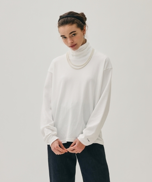 MOCK TURTLE NECK PULLOVER [UNISEX]