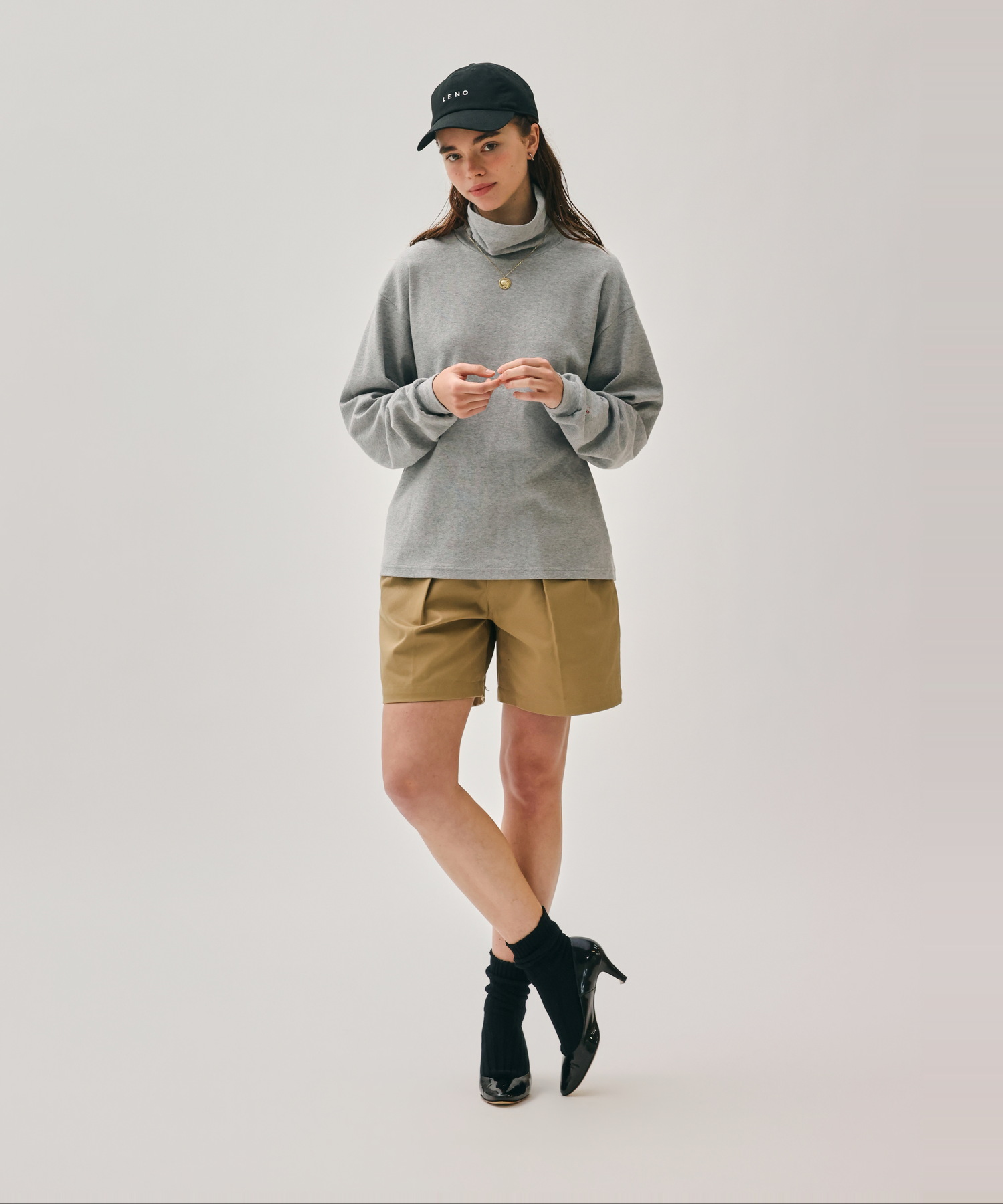 MOCK TURTLE NECK PULLOVER [UNISEX]