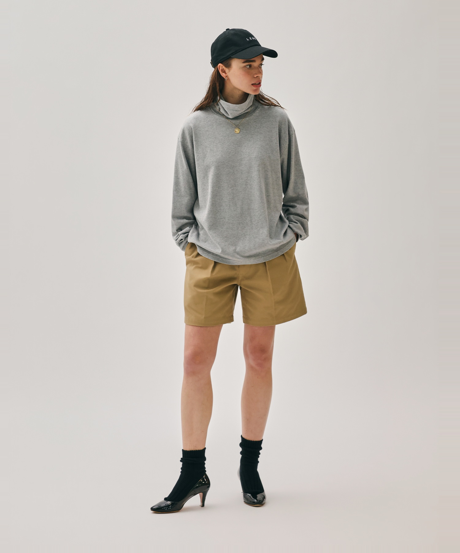 MOCK TURTLE NECK PULLOVER [UNISEX]