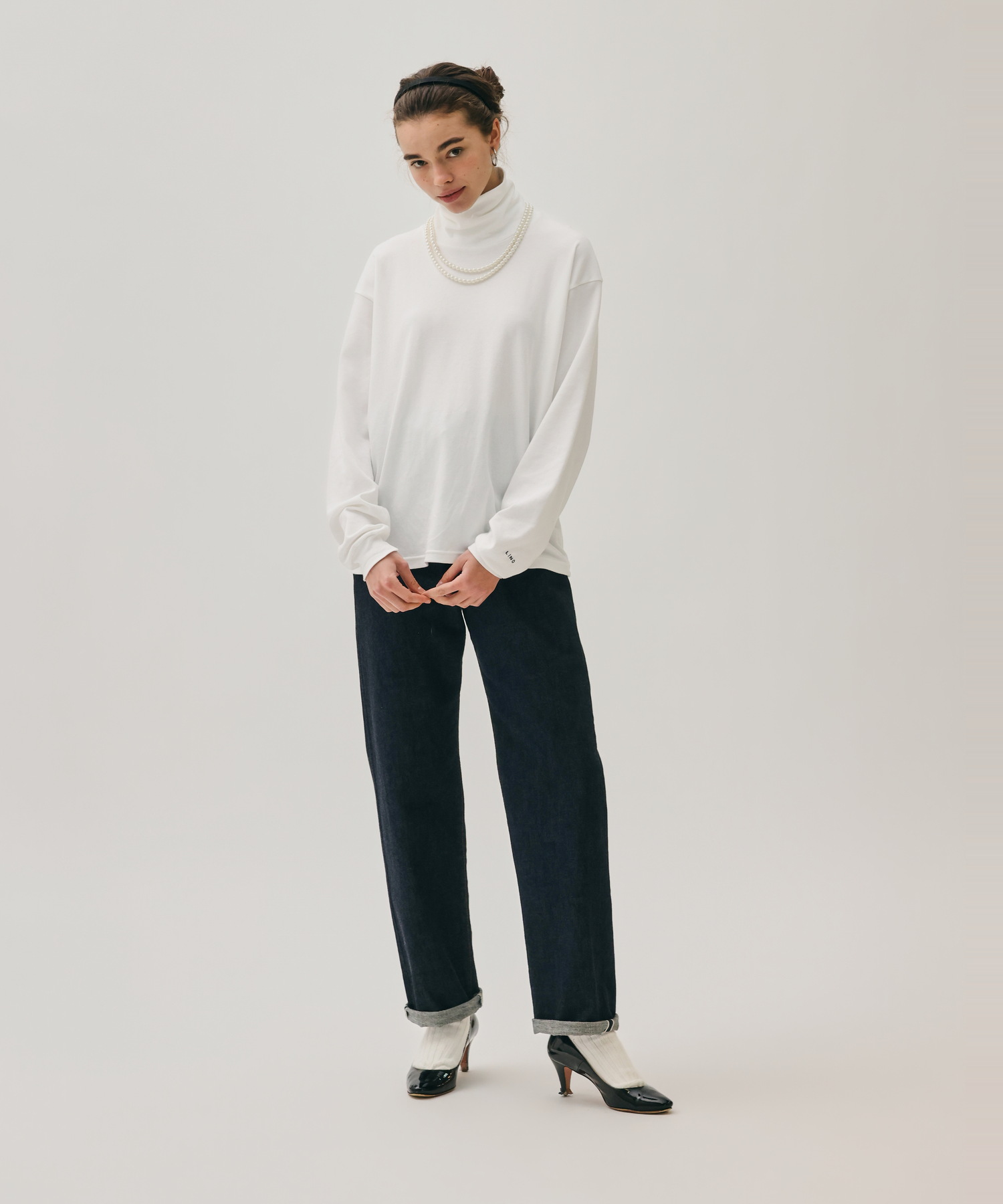 MOCK TURTLE NECK PULLOVER [UNISEX]