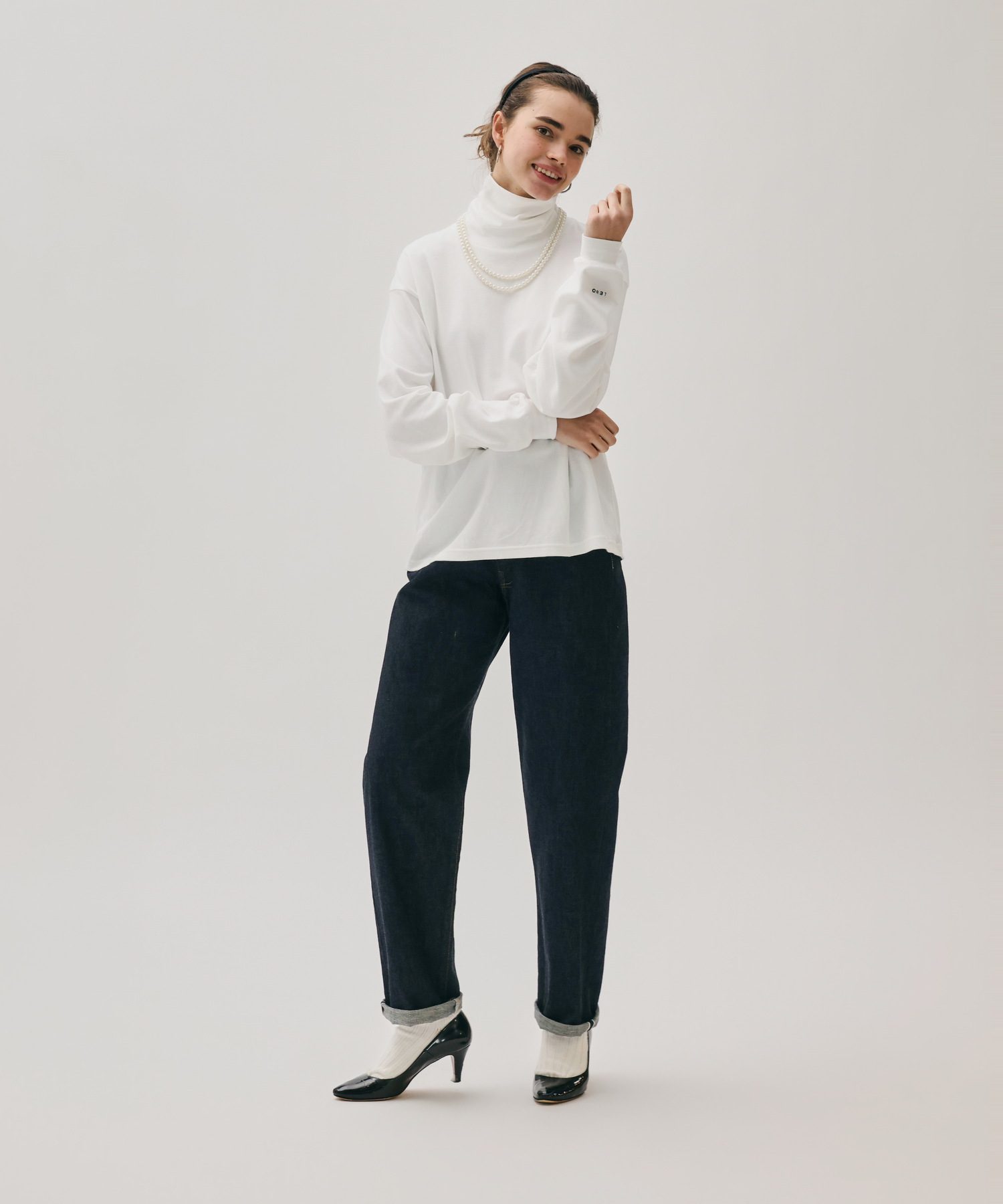MOCK TURTLE NECK PULLOVER [UNISEX]