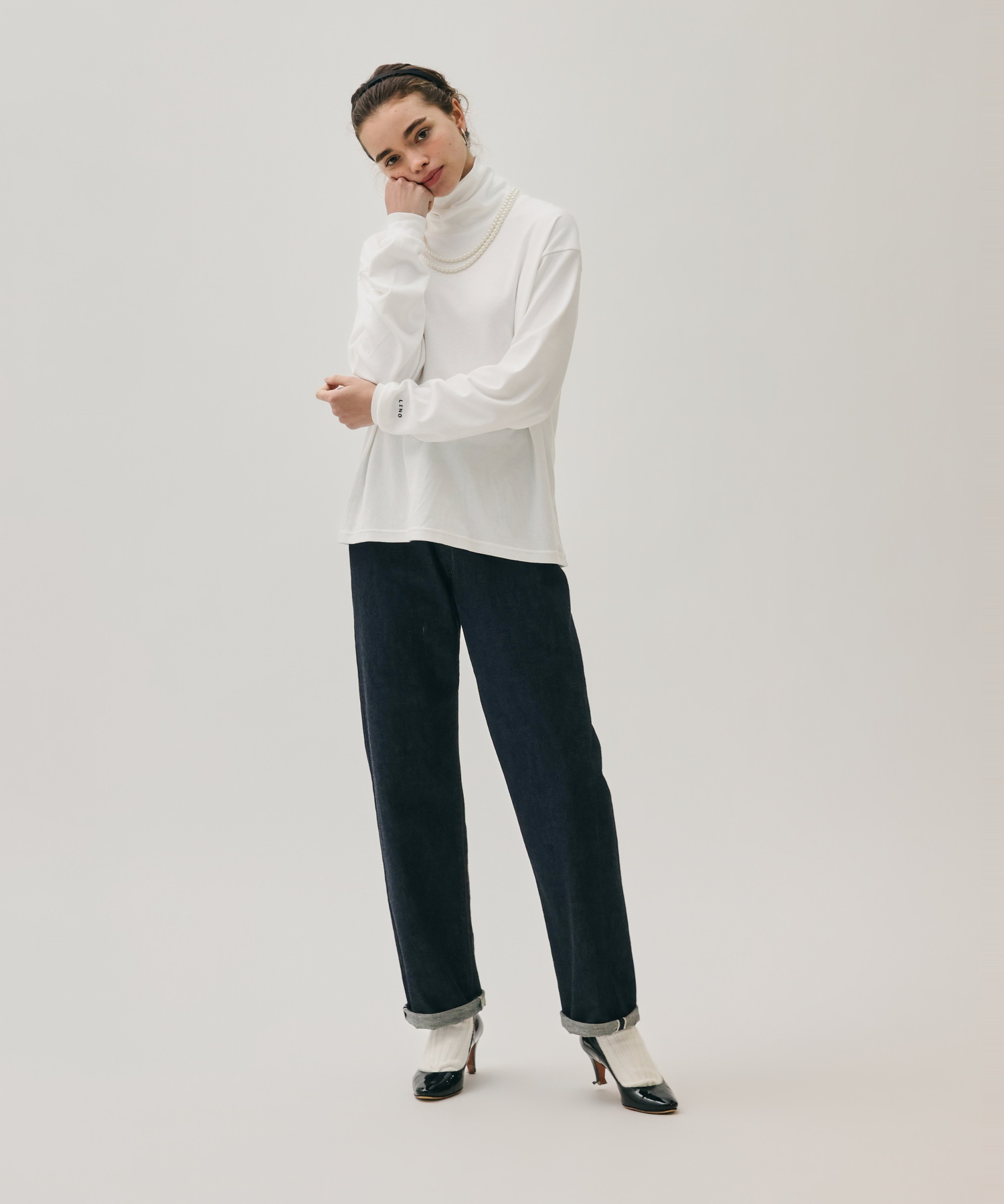MOCK TURTLE NECK PULLOVER [UNISEX]