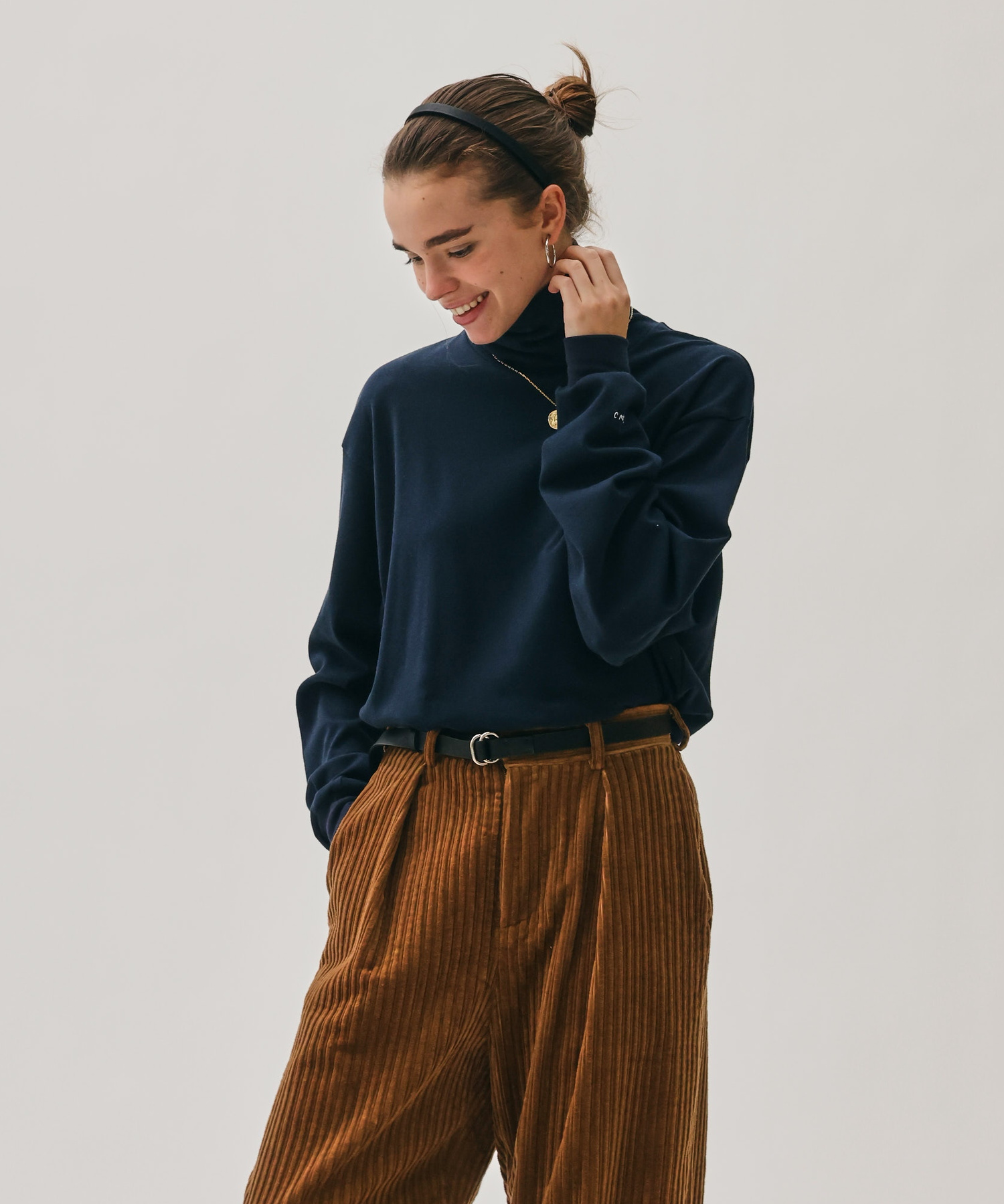 MOCK TURTLE NECK PULLOVER [UNISEX]