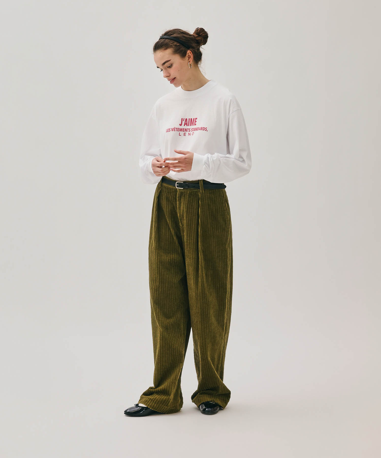 PRINT LONG SLEEVES T-SHIRT【J'AIME】