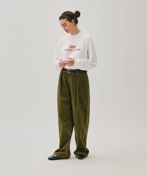 PRINT LONG SLEEVES T-SHIRT【J'AIME】