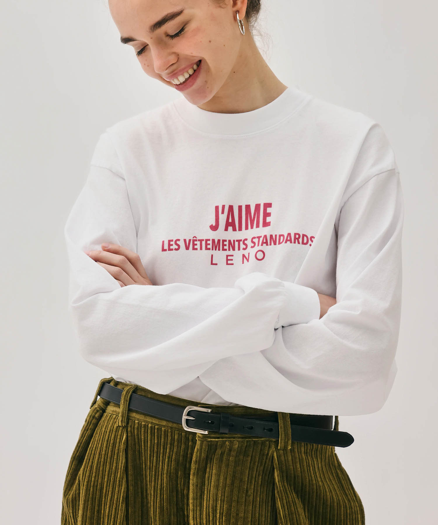 PRINT LONG SLEEVES T-SHIRT【J'AIME】