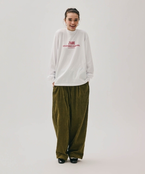 PRINT LONG SLEEVES T-SHIRT【J'AIME】