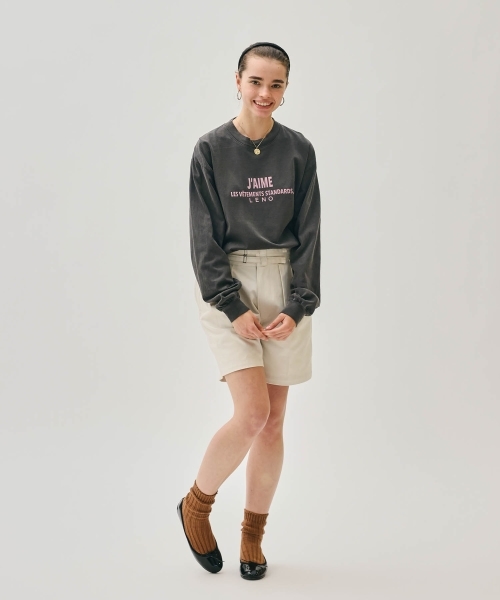 PRINT LONG SLEEVES T-SHIRT【J'AIME】