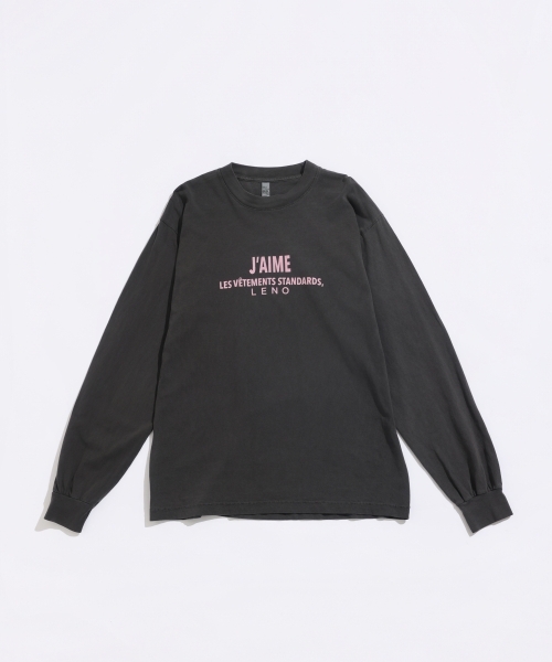 PRINT LONG SLEEVES T-SHIRT【J'AIME】