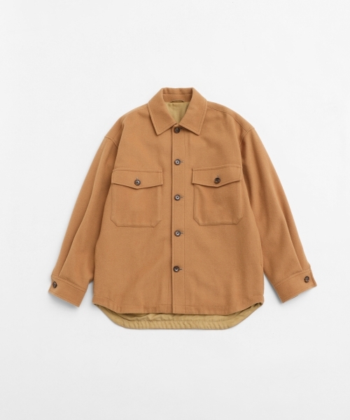 [CLUÉL CAPSULE  COLLECTION]  SUPER110'S MELTON CPO JACKET [UNISEX]
