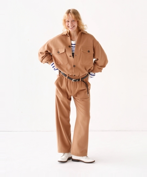 [CLUÉL CAPSULE  COLLECTION]  SUPER110'S MELTON CPO JACKET [UNISEX]
