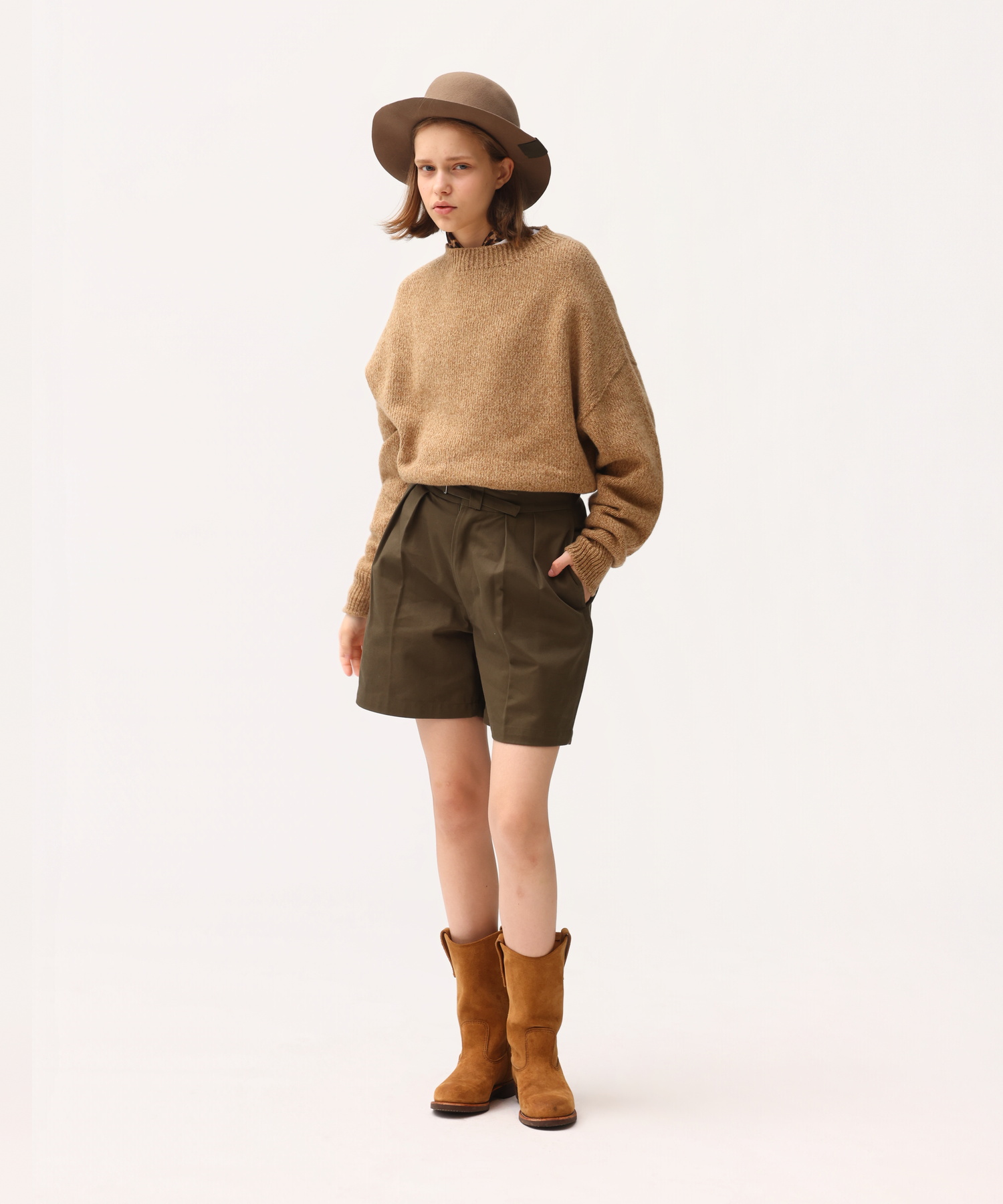 EXTRA FINE LAMB MELANGE SWEATER [UNISEX]